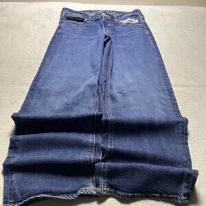 Y2K 2000s Beyond Baggy Jeans Womens sz 10 33x31 Hamilton Wide Leg loose Baggie